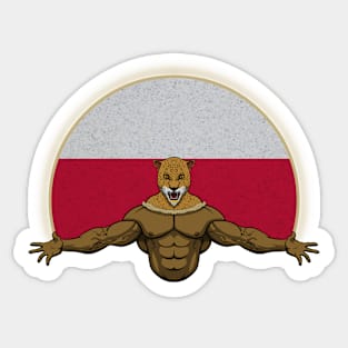 Cheetah Poland Sticker